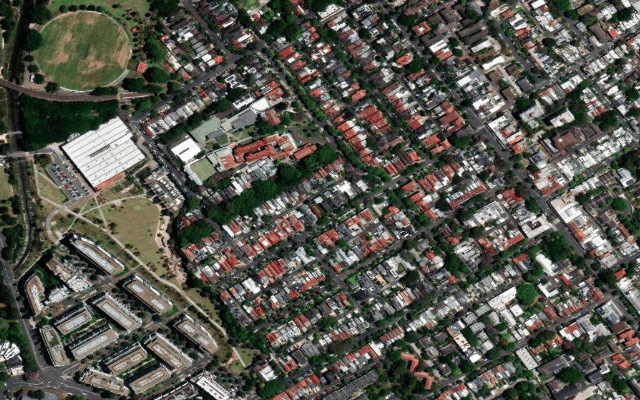 Glebe Foreshore (Blackwattle Bay) Satellite Aerial View