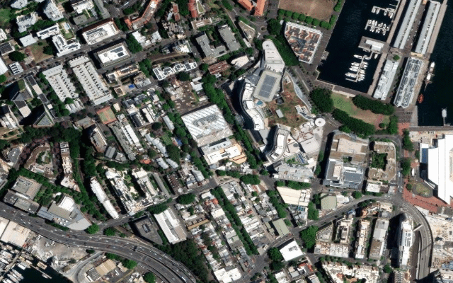 Pyrmont (Pirrama Park & Wharves) Satellite Aerial View